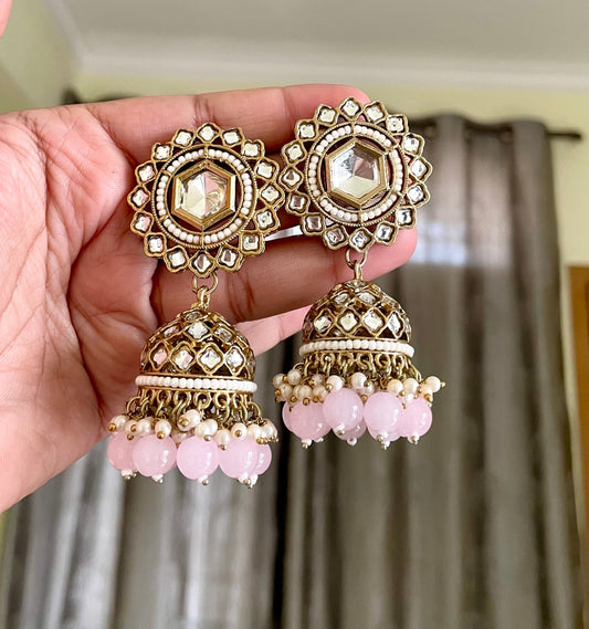 Shop polki kundan jhumka at Jewellery Lovers. Anti-tarnish, trendy & perfect for daily or festive wear. Free shipping available. jewellerylovers