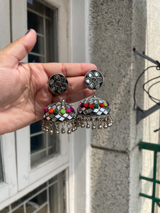 Multicolour jhumka jewellerylovers