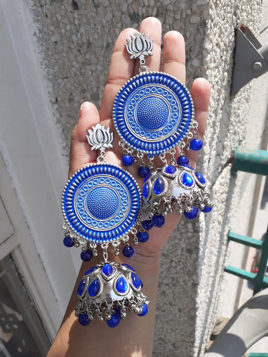 Oxidised earrings