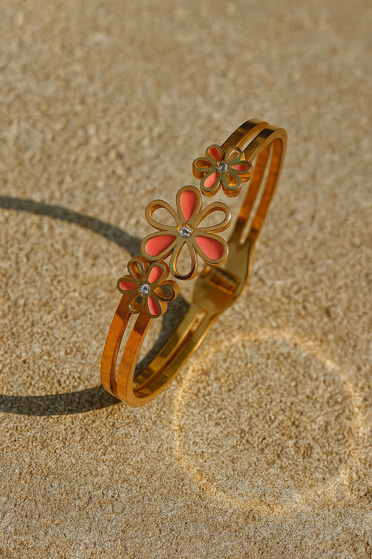 Flower bangle | Bangle by Jewellery Lovers jewellerylovers