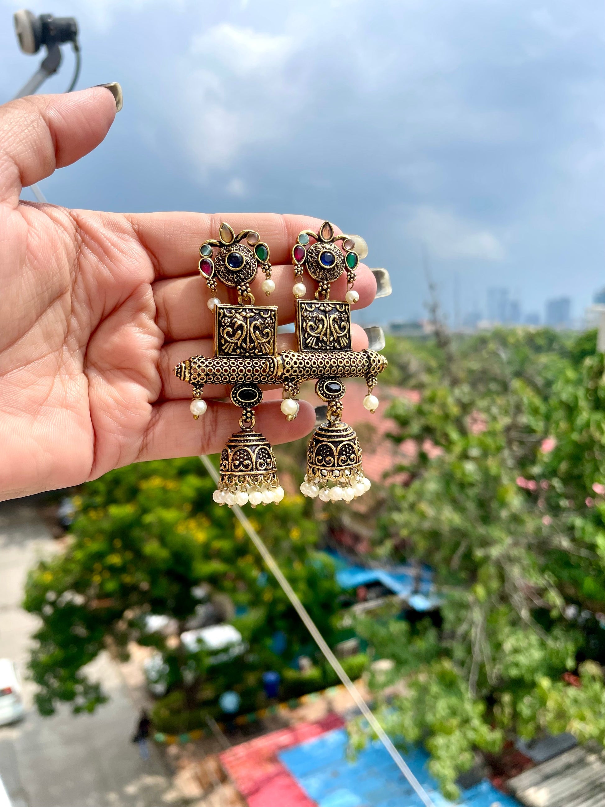 Golden jhumka jewellerylovers