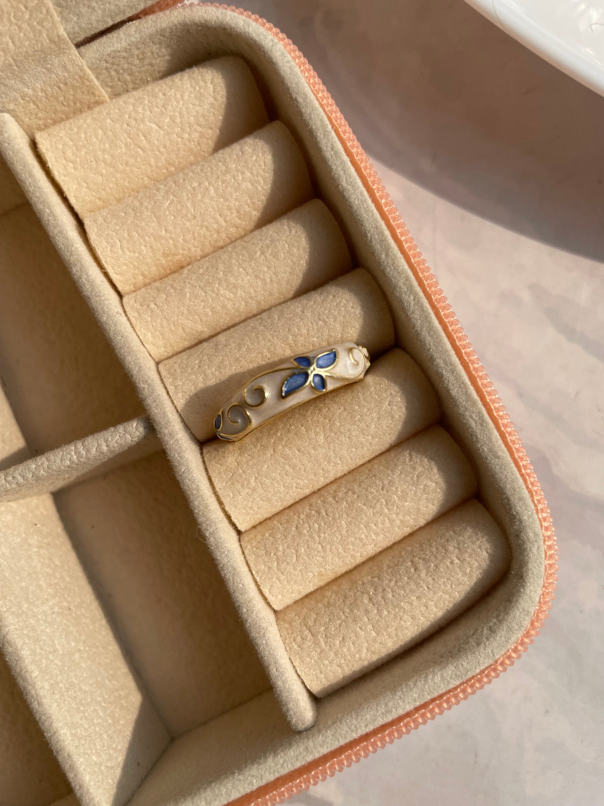 Adjustable enamel anti tarnished ring jewellerylovers