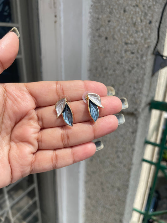 Leafy studs jewellerylovers