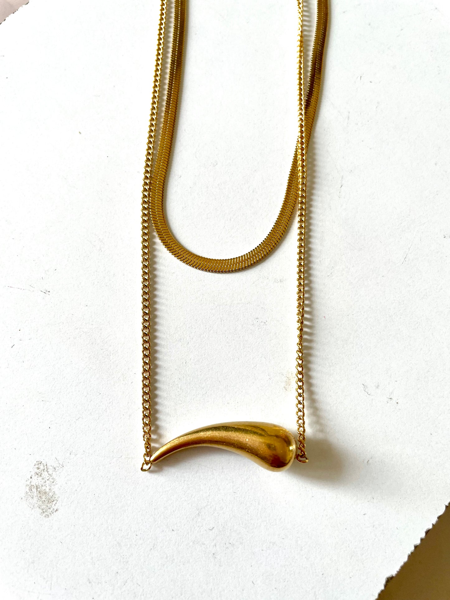 Double layer necklace