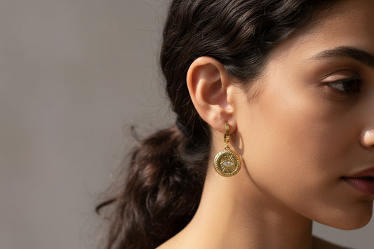 Evil eye earrings jewellerylovers