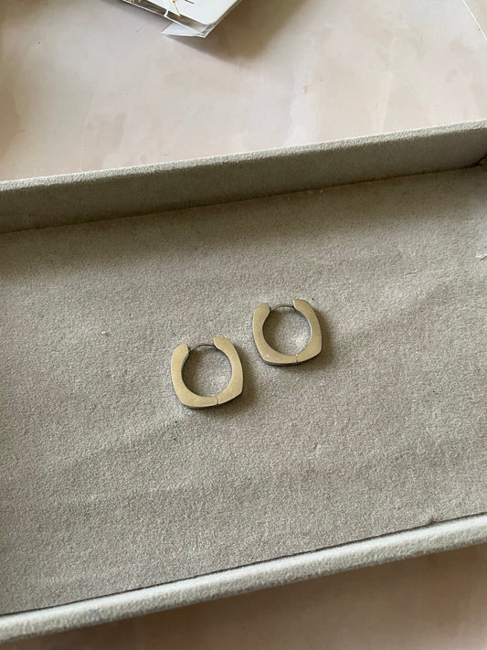 Silver hoops
