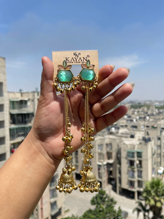 Kashmiri long earrings jewellerylovers