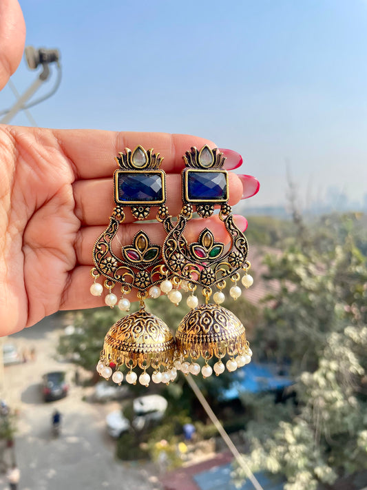 Multicolour jhumka