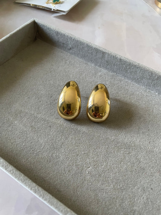 Chunky gold studs