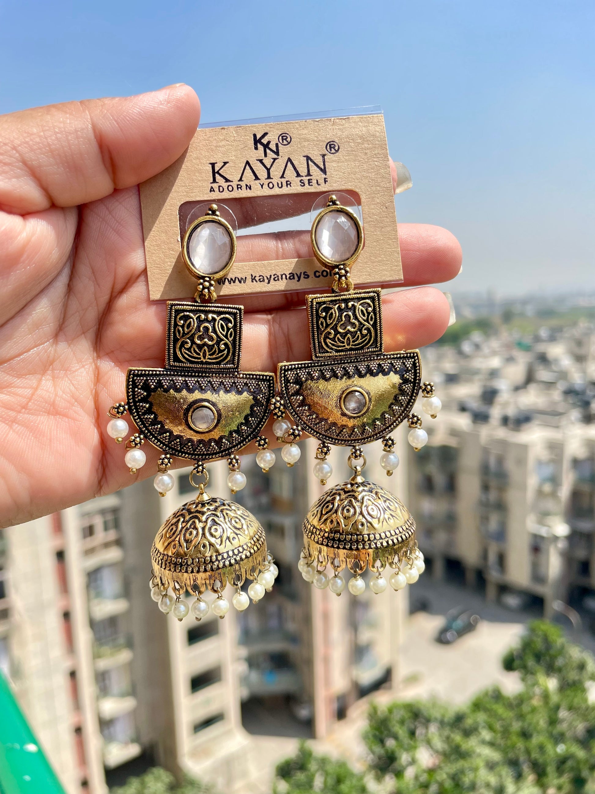 Antique Kashmiri jhumka jewellerylovers