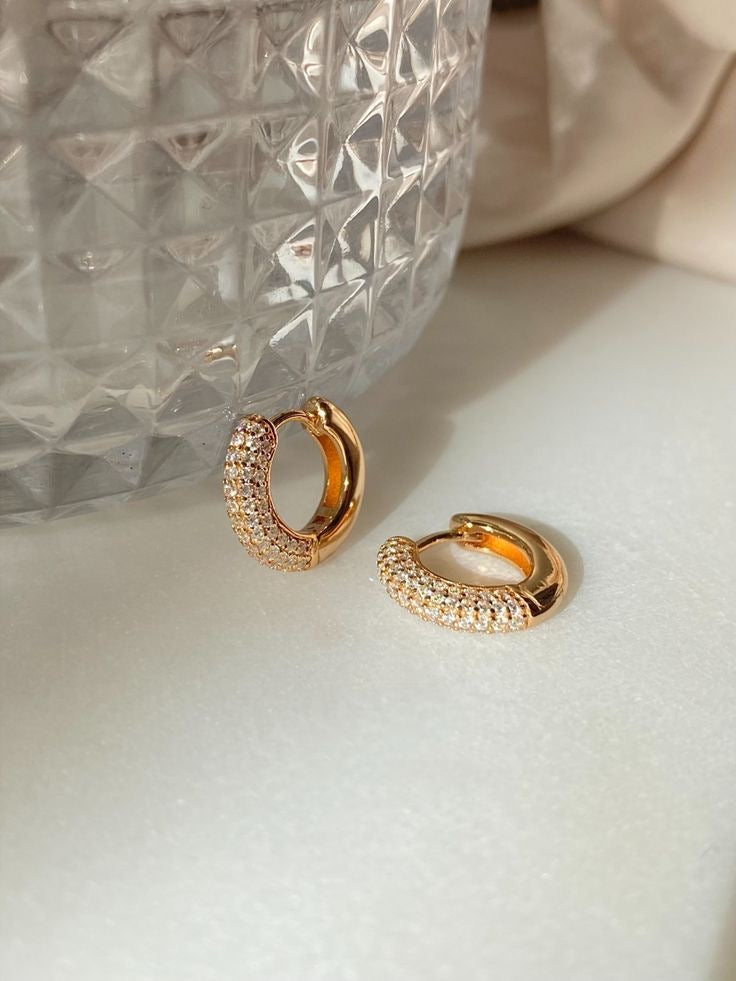 mini gold plated hoops jewellerylovers