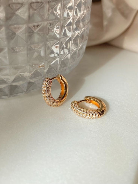 mini gold plated hoops jewellerylovers
