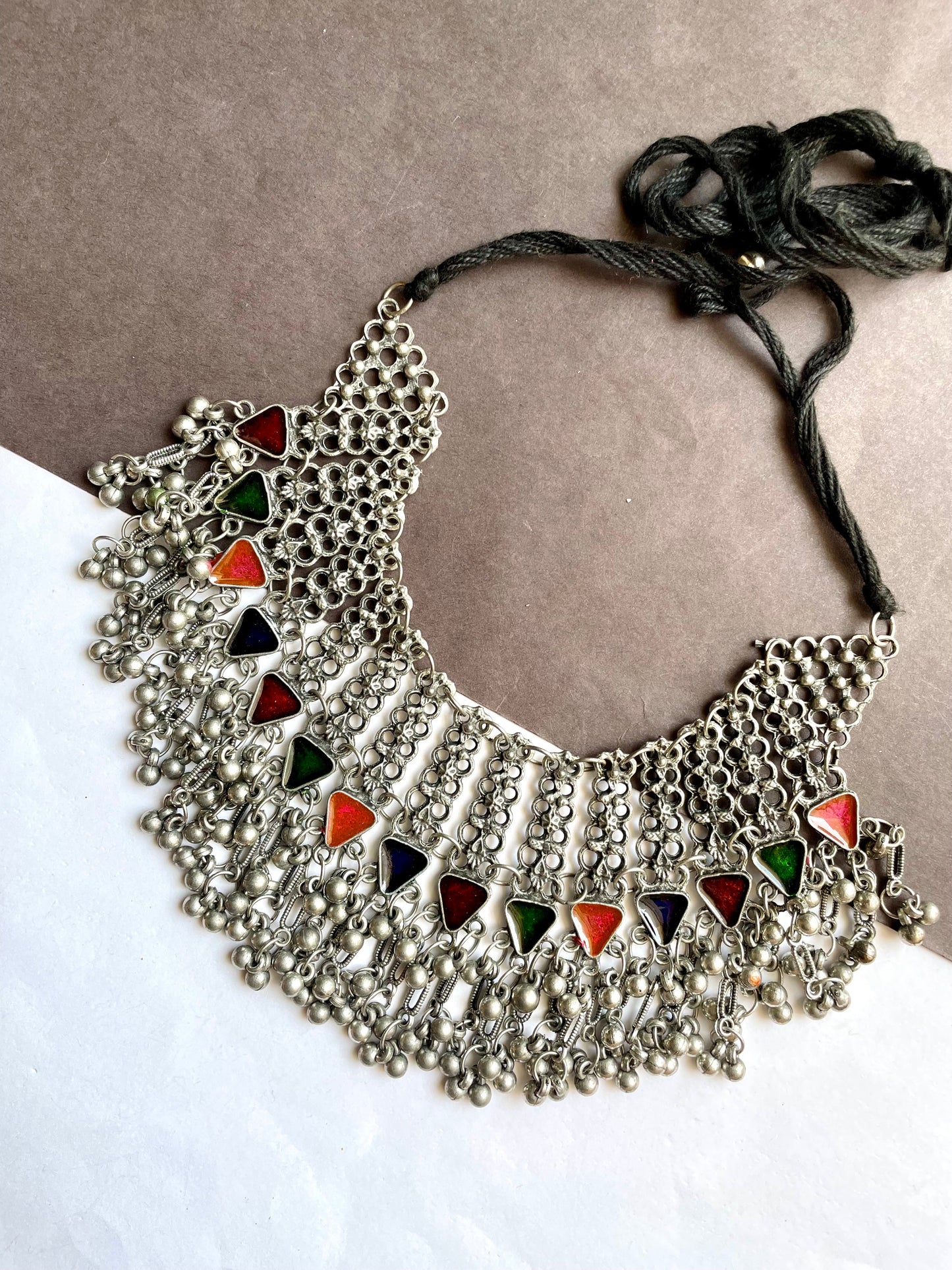 Shop multicolour layered choker at Jewellery Lovers. Anti-tarnish, trendy & perfect for daily or festive wear. Free shipping available. jewellerylovers