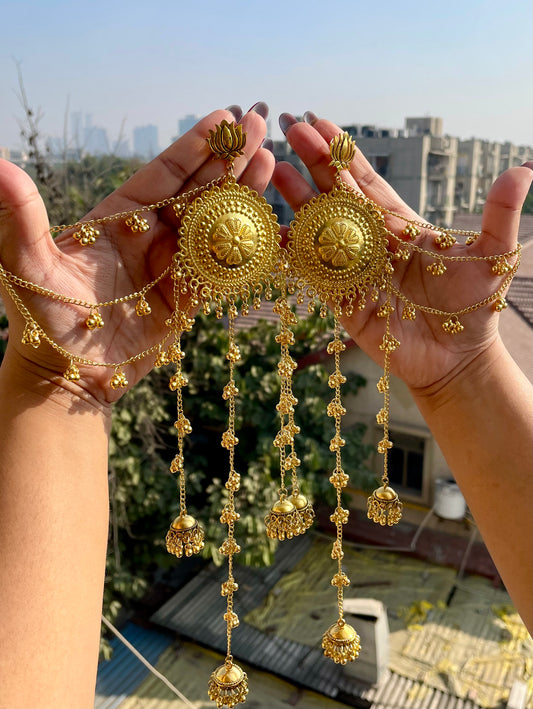 Oxidised kashmiri jhumka with extensions jewellerylovers