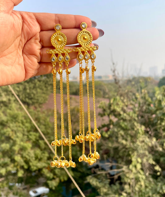 Ghungroo golden jhumka jewellerylovers