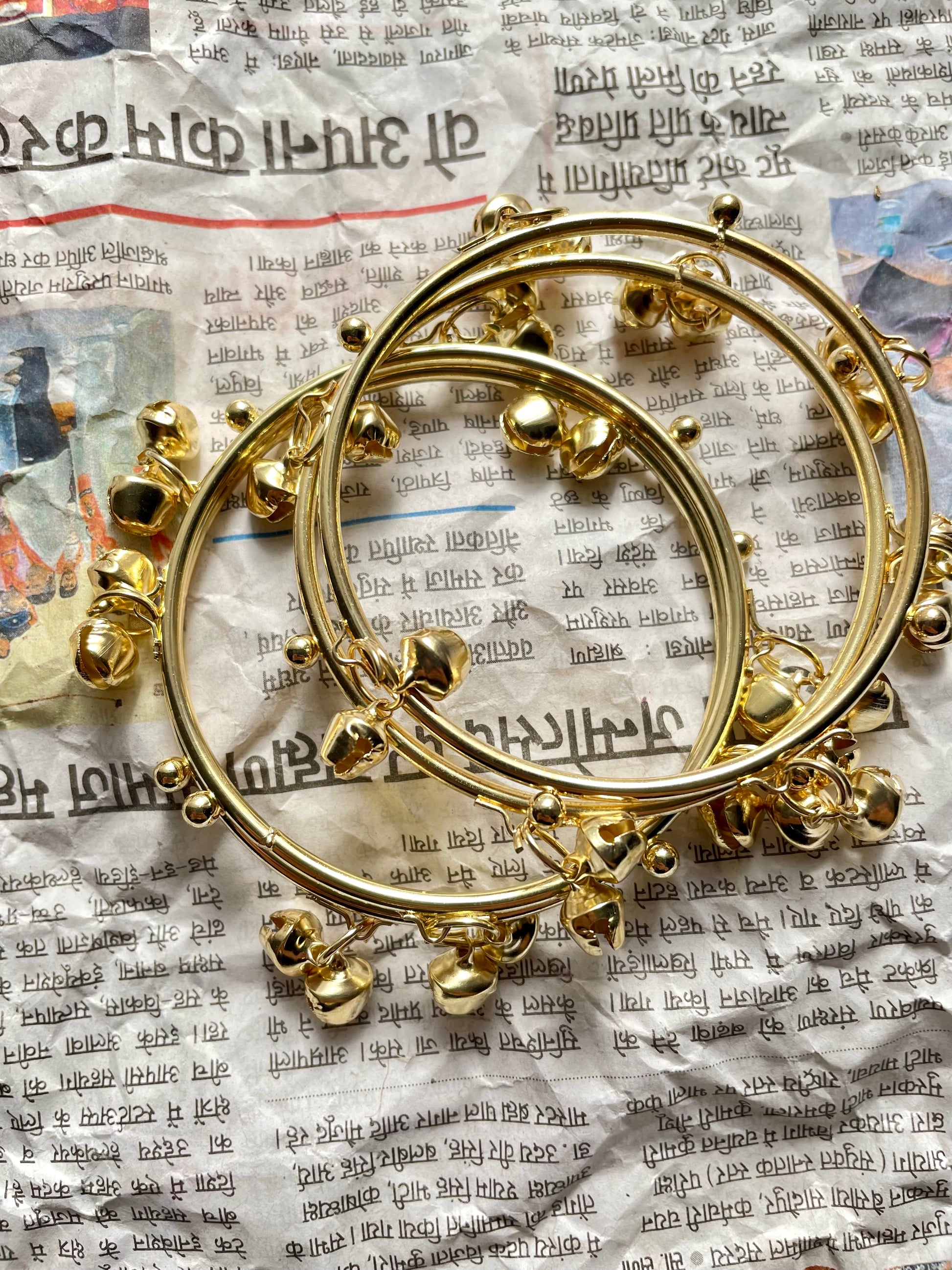 Golden Ghungroo bangles (pack of 4) jewellerylovers