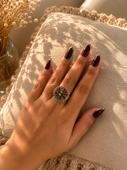 Beautiful german silver Adjustable Ring jewellerylovers
