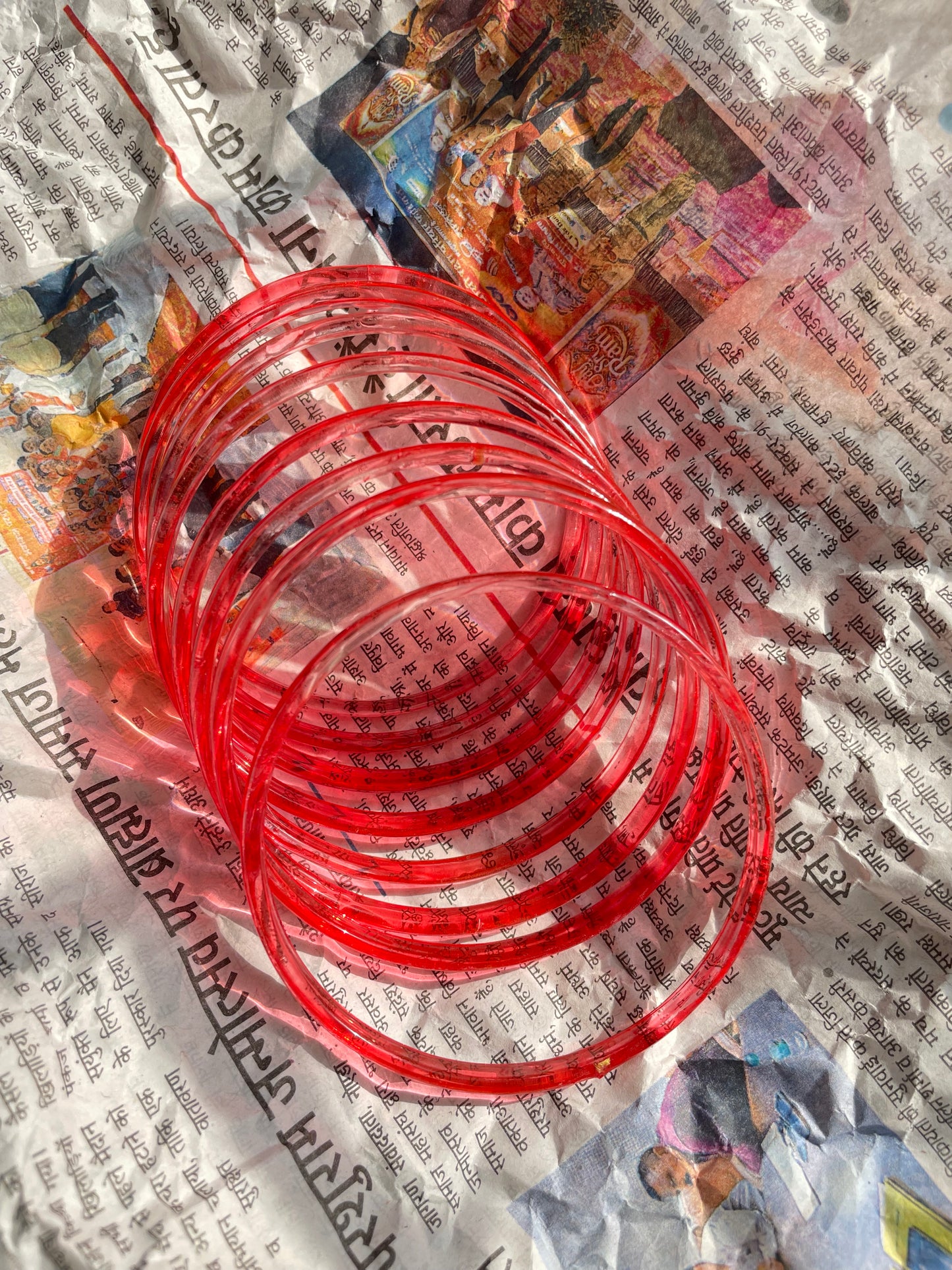 Jelly glass bangles set of 8 bangles jewellerylovers
