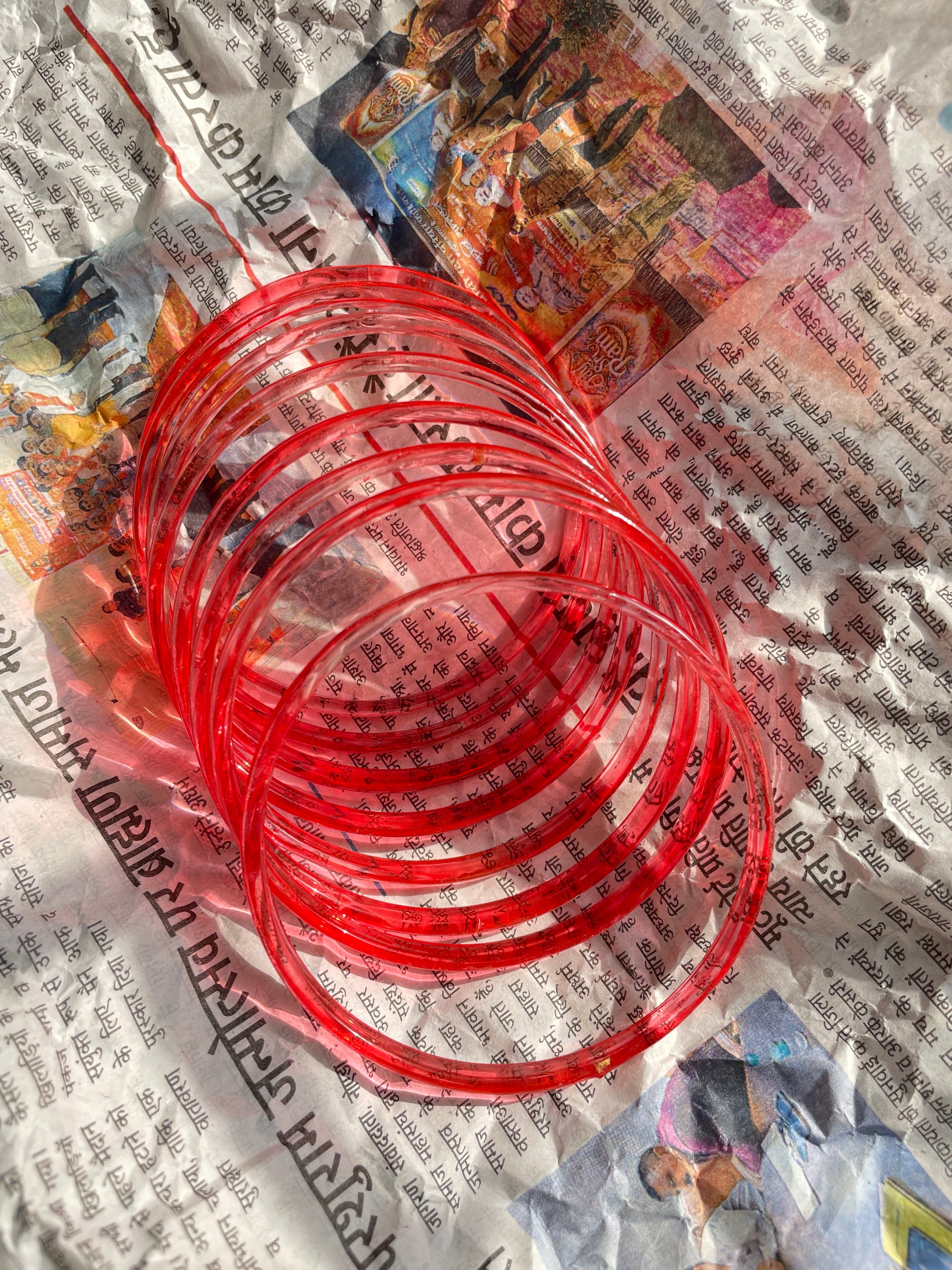 Jelly glass bangles set of 8 bangles jewellerylovers