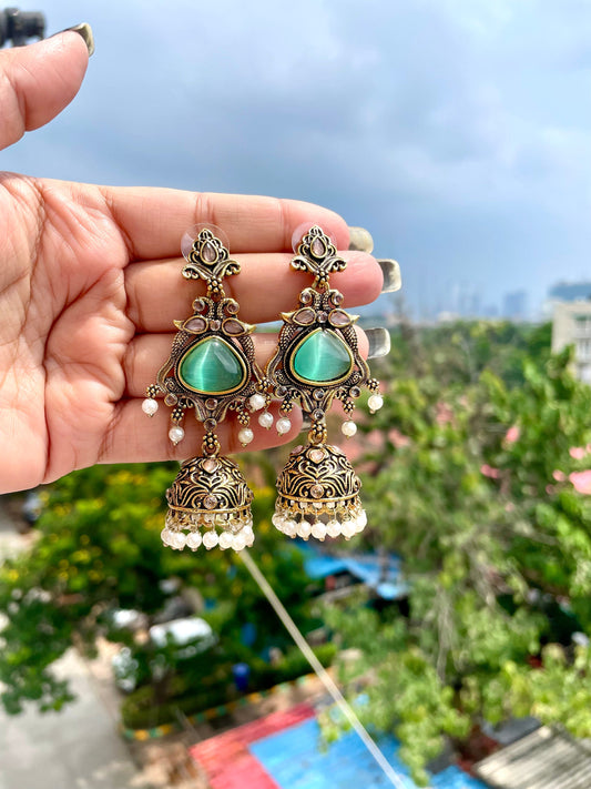Golden jhumka jewellerylovers