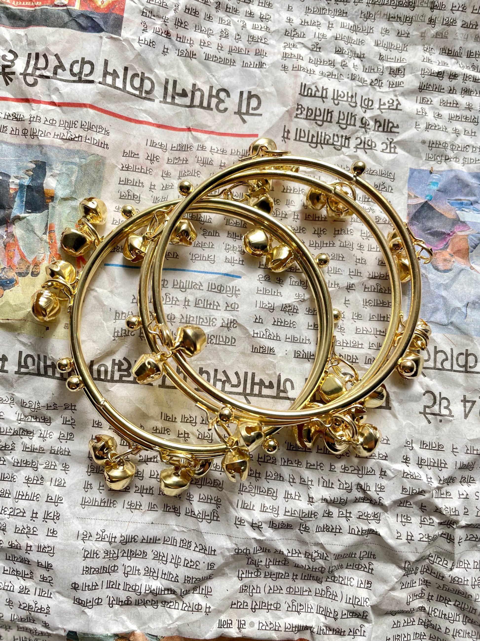 Golden Ghungroo bangles (pack of 4) jewellerylovers
