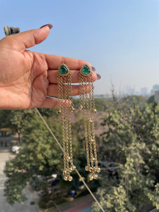 Mini stone kashmiri earrings jewellerylovers