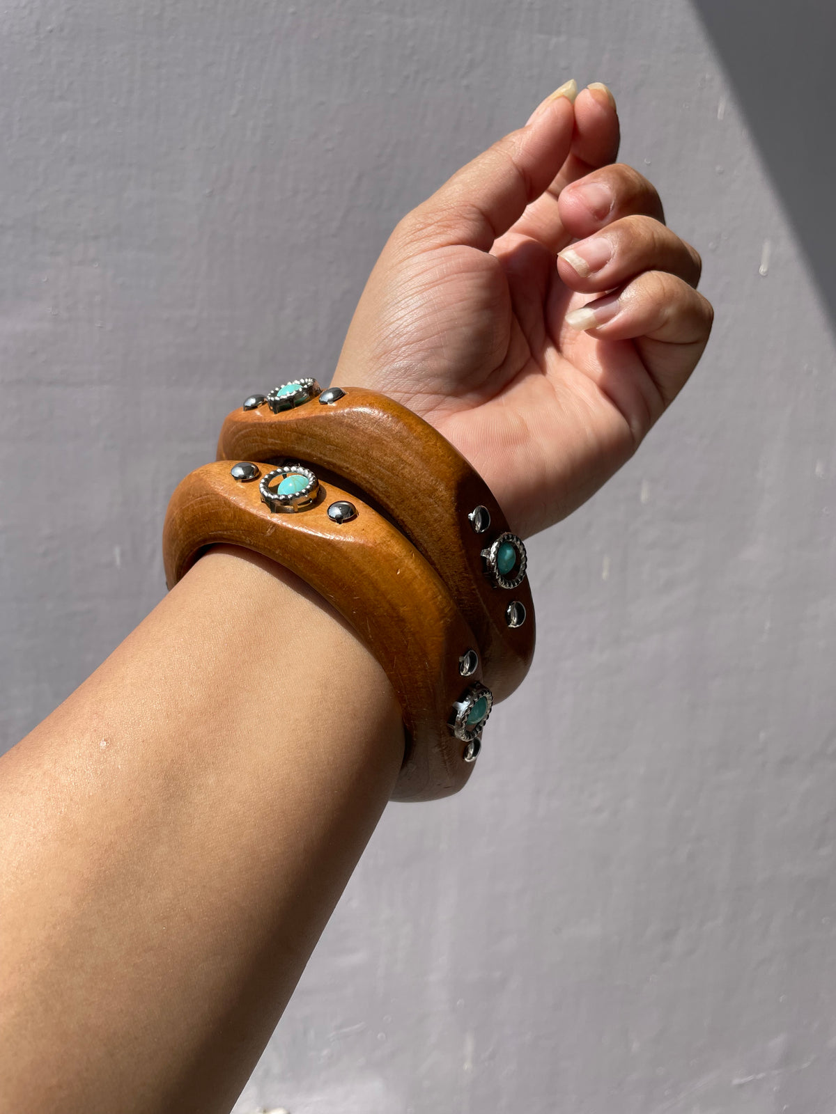 wooden stack set of 2 (size 2.8) jewellerylovers