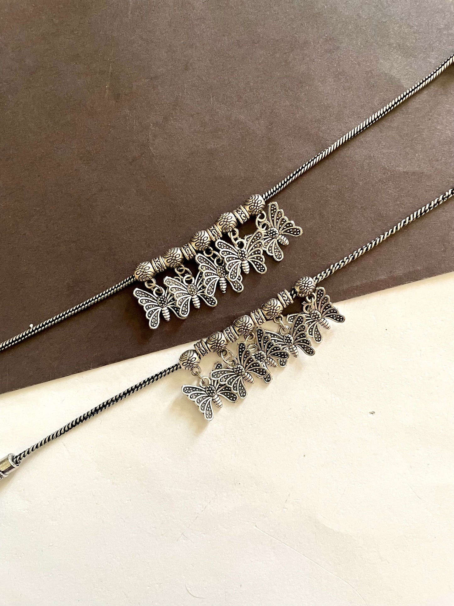 Shop charms butterfly anklets at Jewellery Lovers. Anti-tarnish, trendy & perfect for daily or festive wear. Free shipping available. jewellerylovers