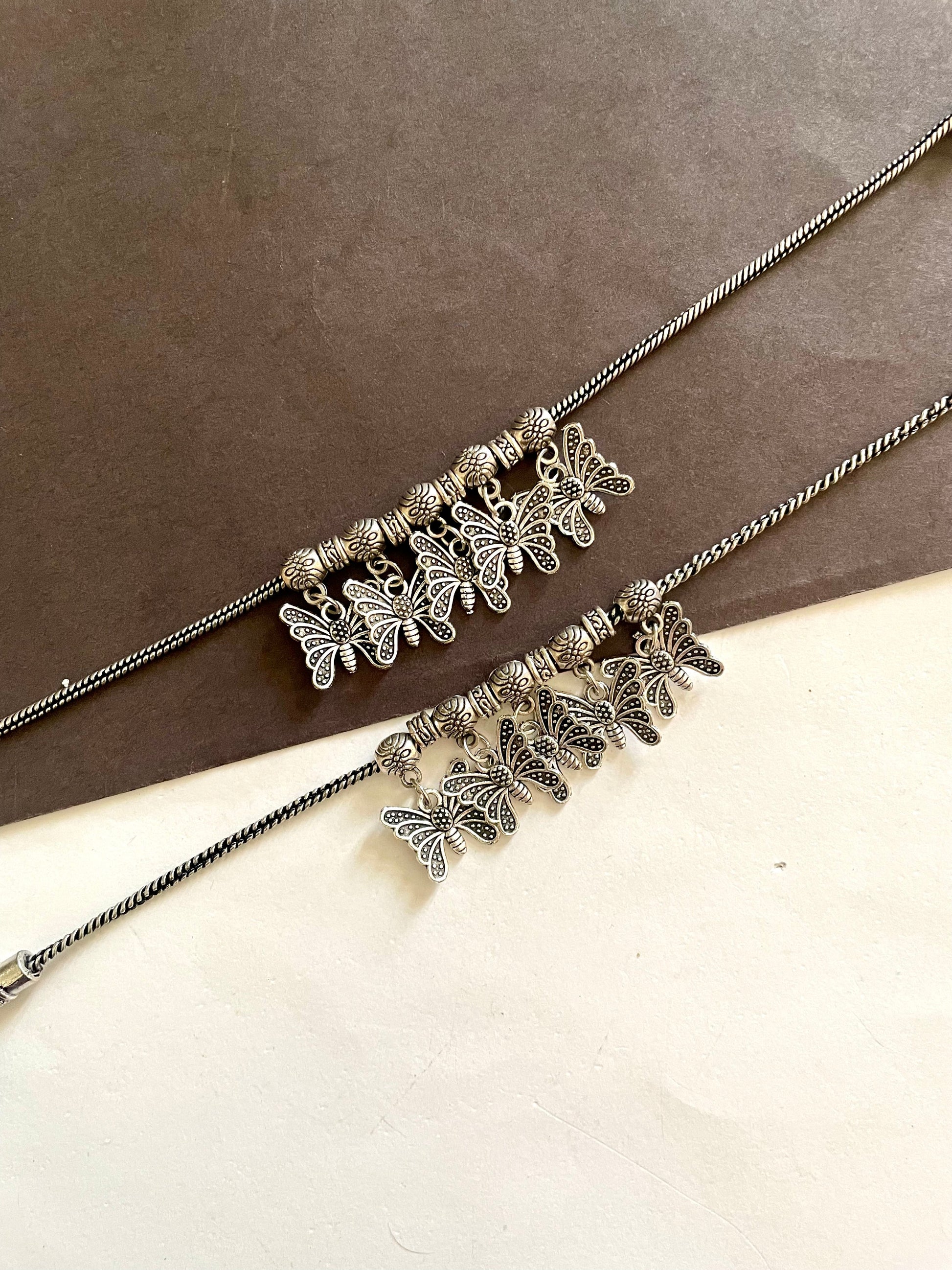 Shop charms butterfly anklets at Jewellery Lovers. Anti-tarnish, trendy & perfect for daily or festive wear. Free shipping available. jewellerylovers