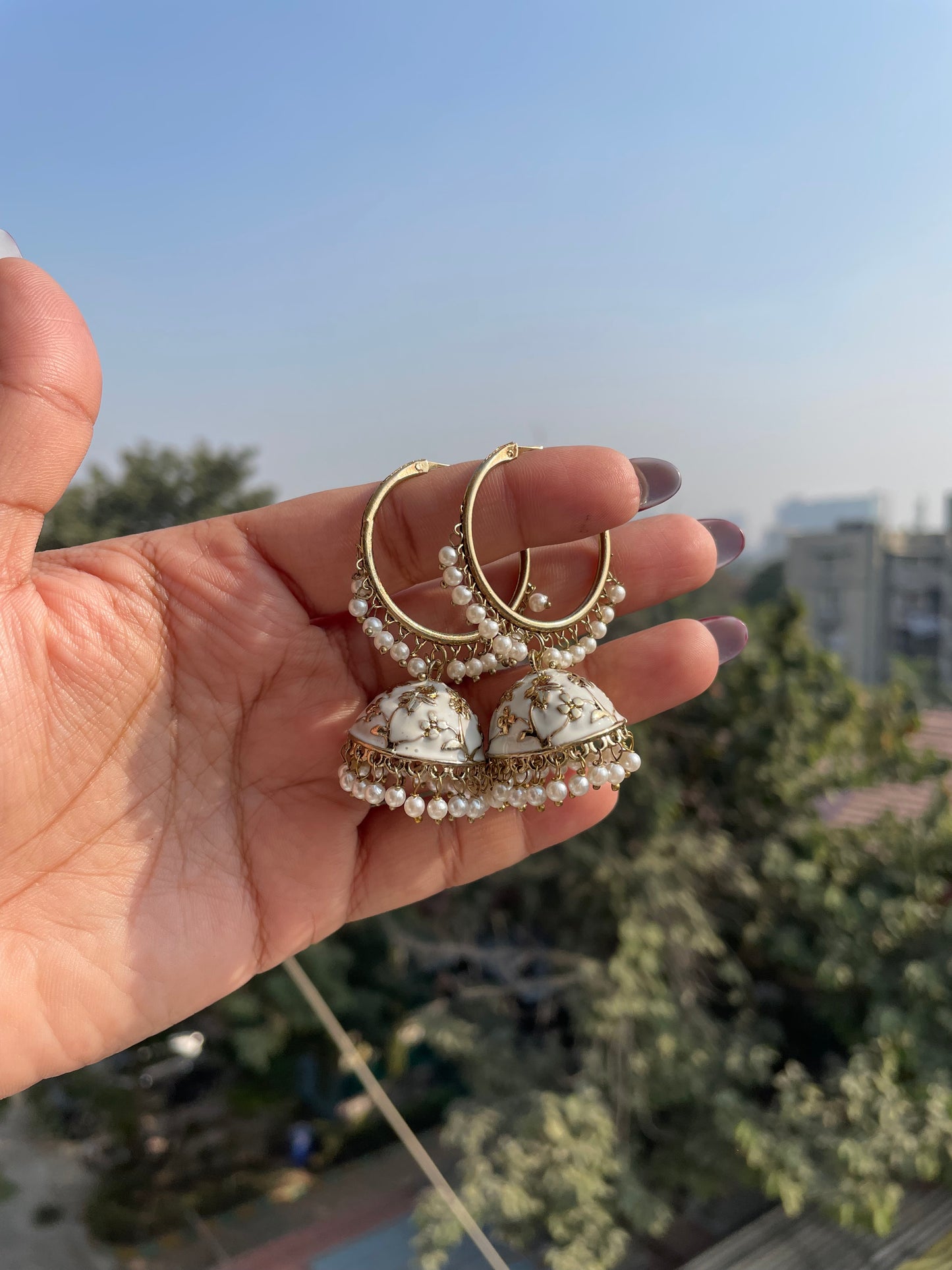 Handpainted jhumkiyaan jewellerylovers
