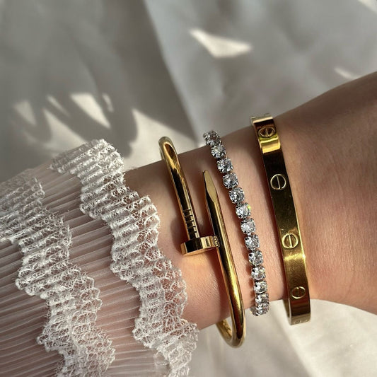 stackable nail bangle bracelets jewellerylovers