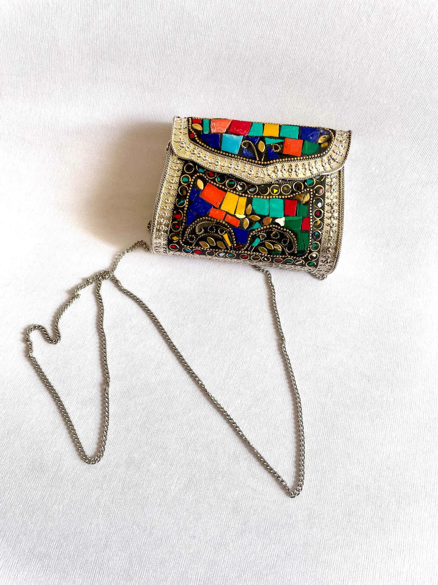 Multicolour medium sling bag