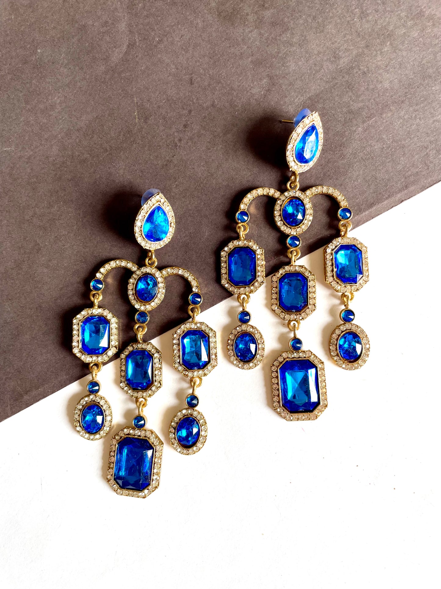 Sparkle long earrings