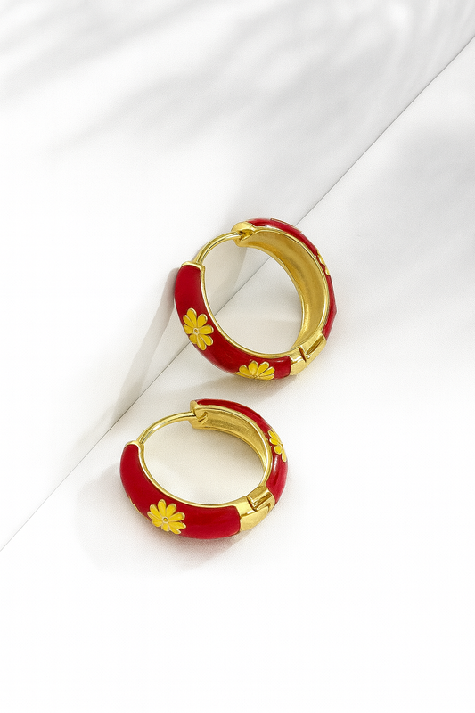 Enamel hoops jewellerylovers