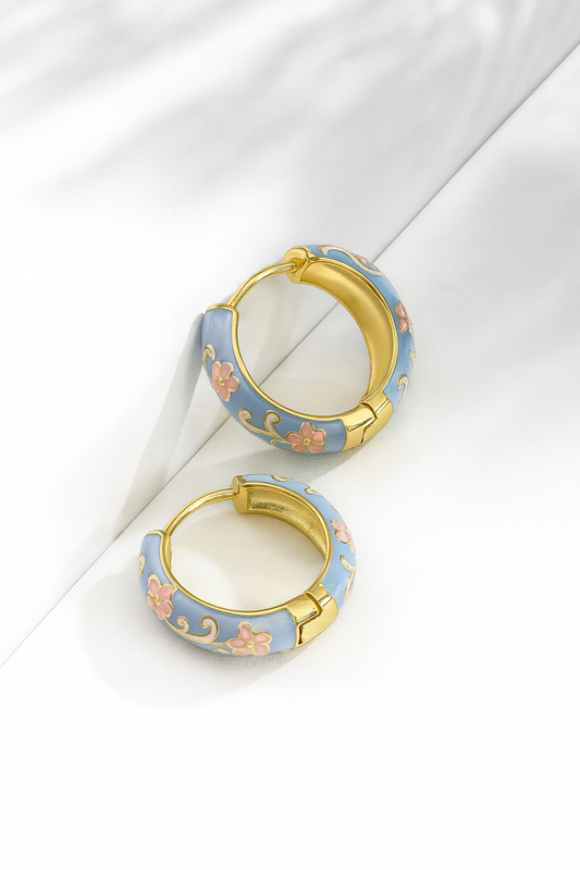 Enamel hoops jewellerylovers