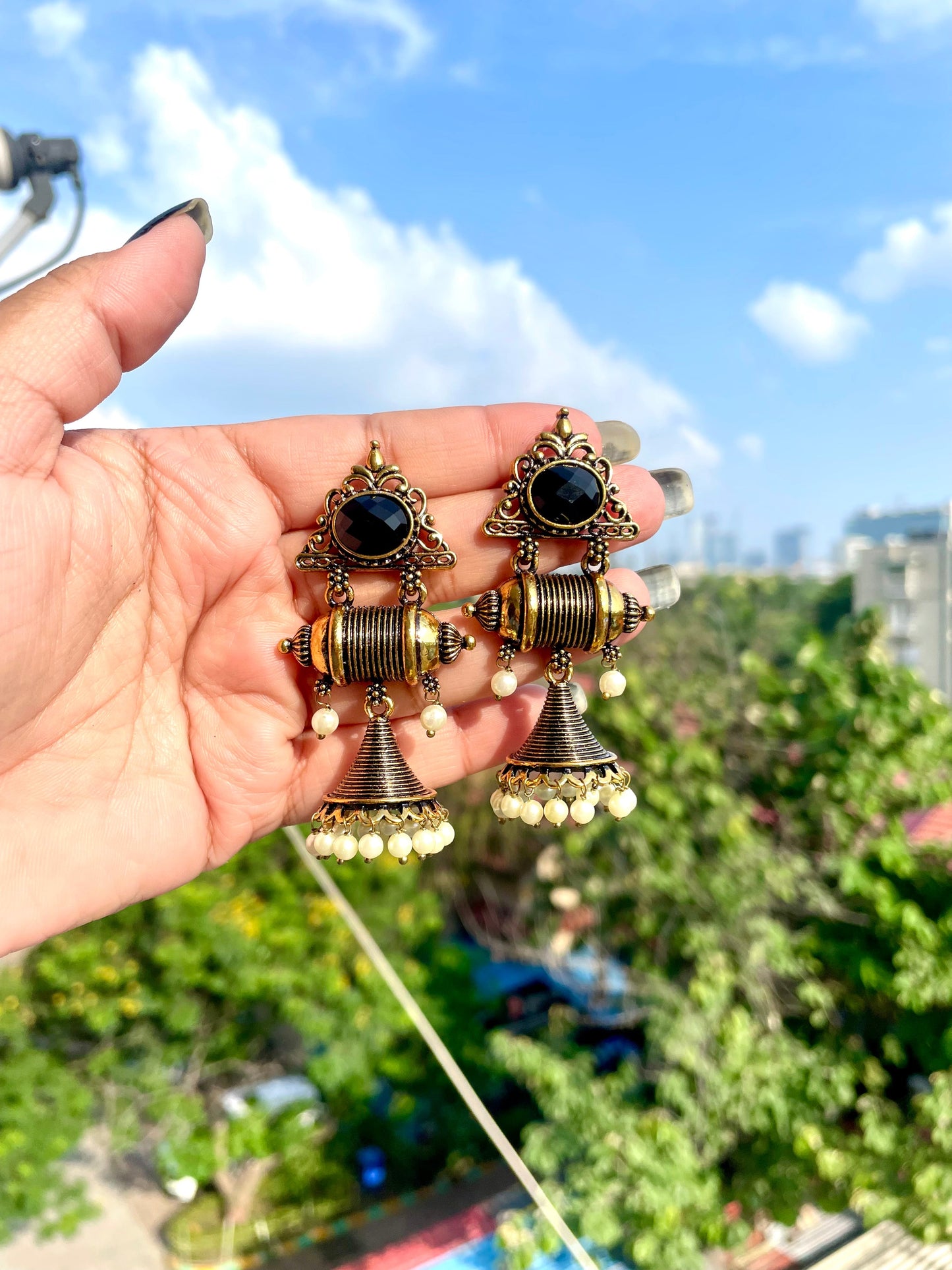 Golden jhumka jewellerylovers