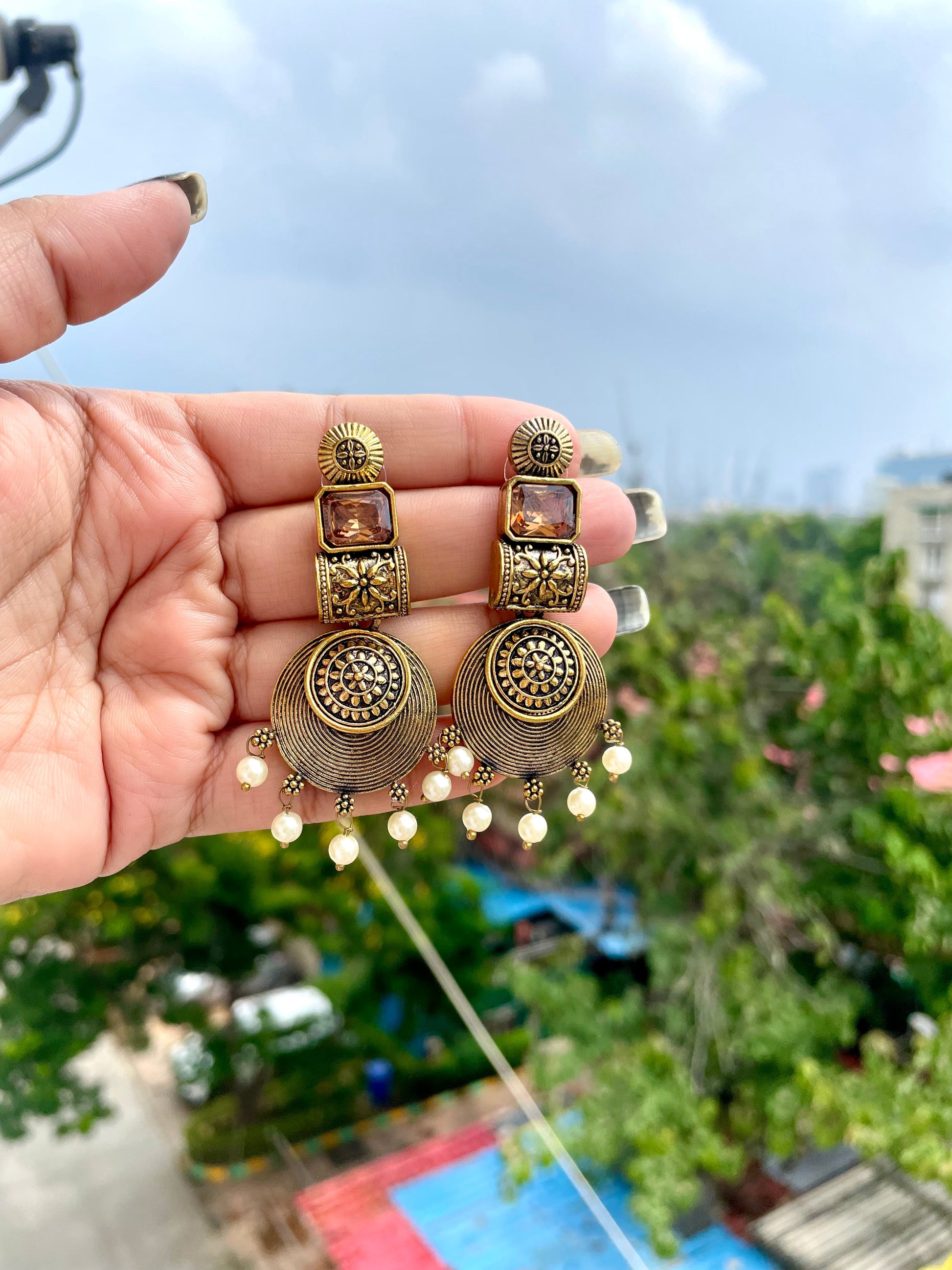 Beaded jhumka jewellerylovers