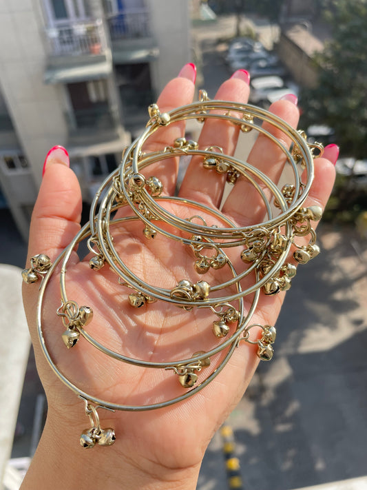 Rosegold ghoongru Bangles set of 8 bangles Big sizes