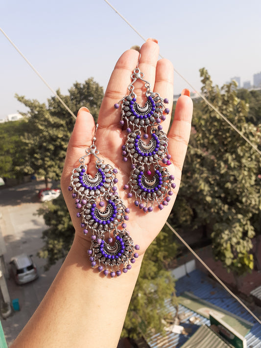 Oxidised earrings