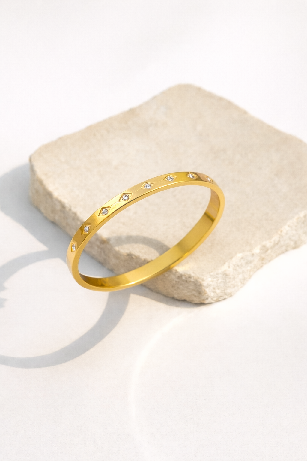 Diamond studded bangle jewellerylovers