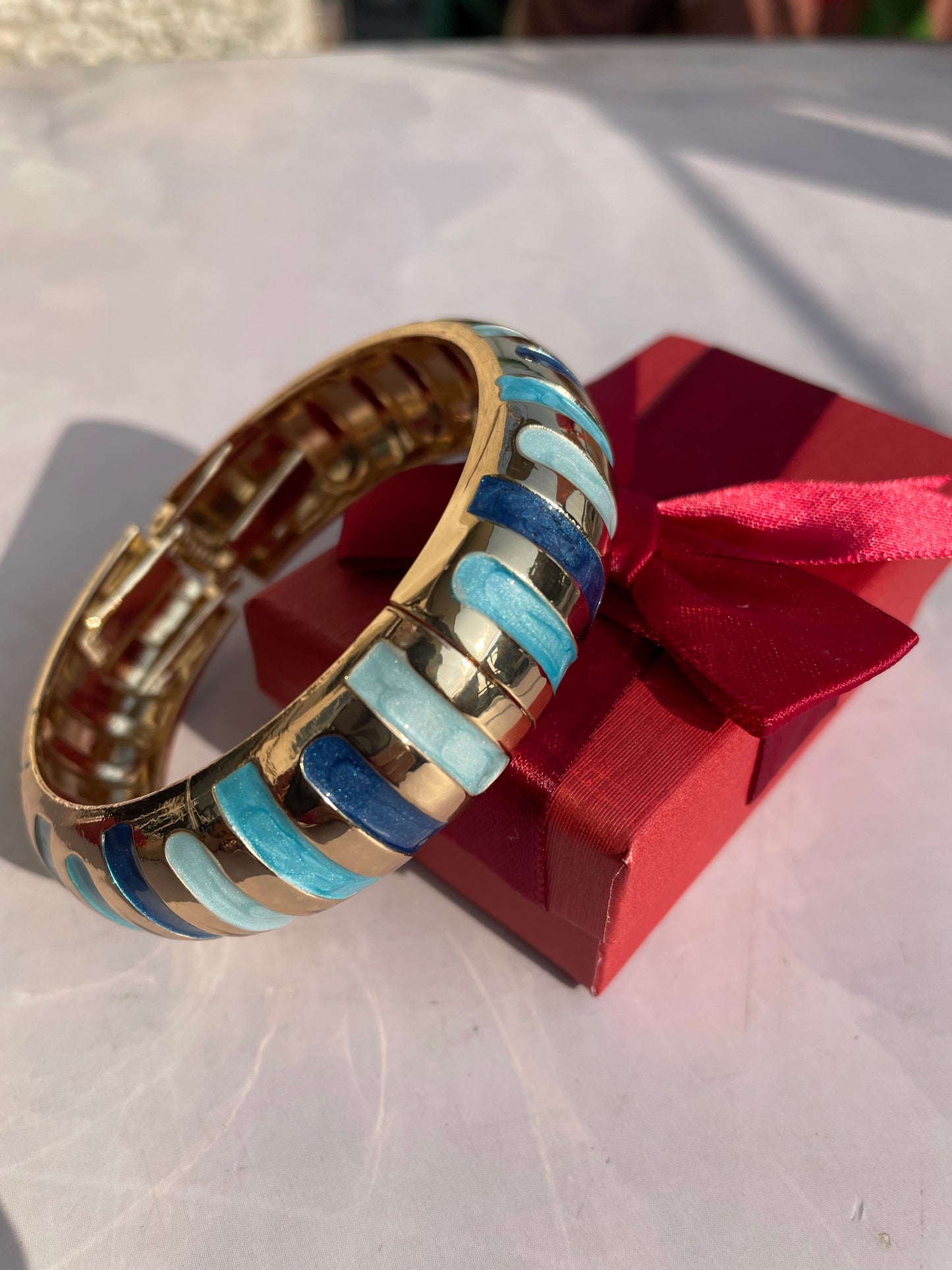 Striped Enamel Bangles