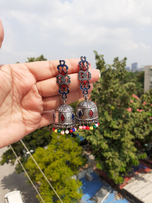 Multicolour jhumka