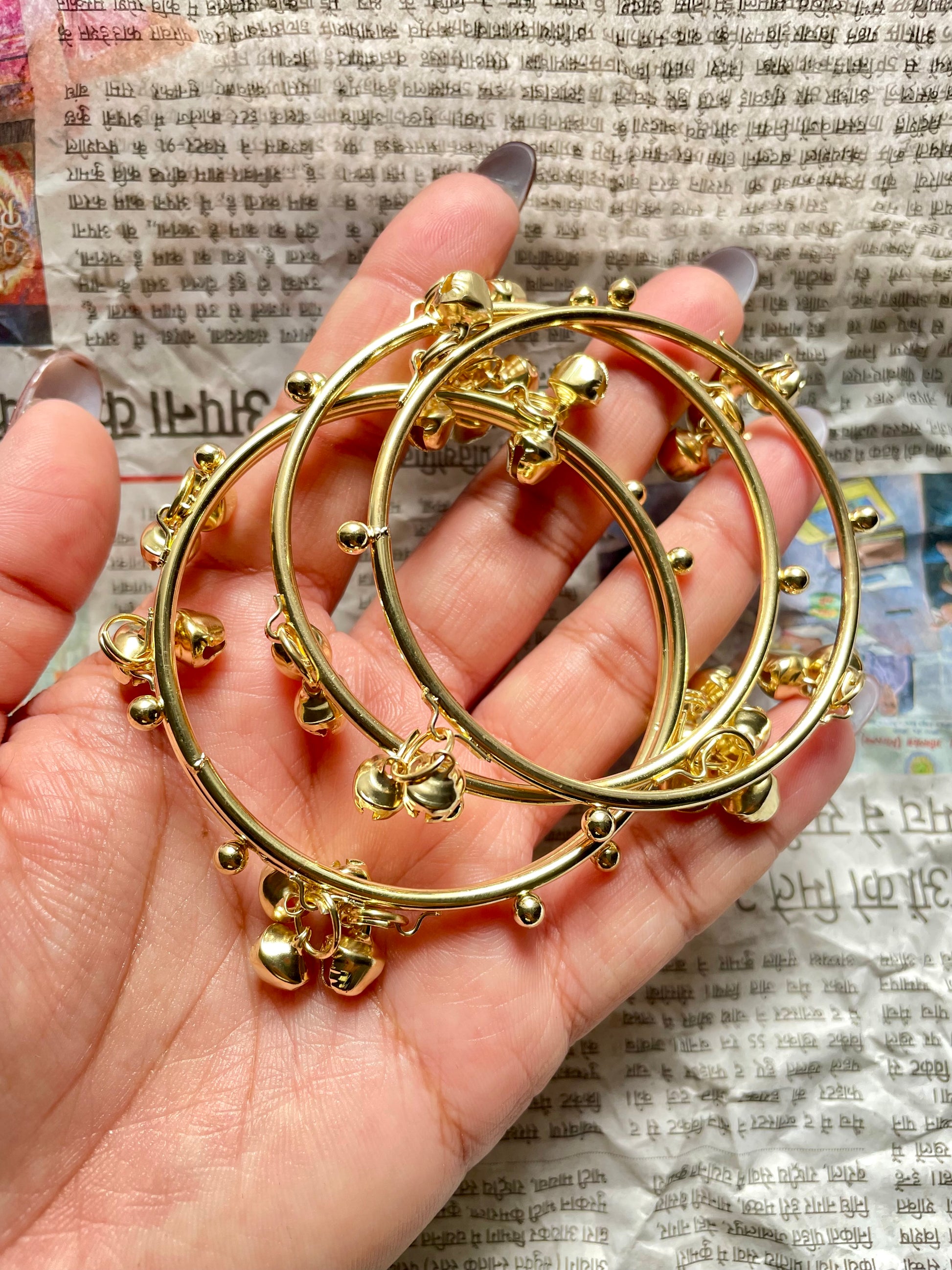 Golden Ghungroo bangles (pack of 4) jewellerylovers