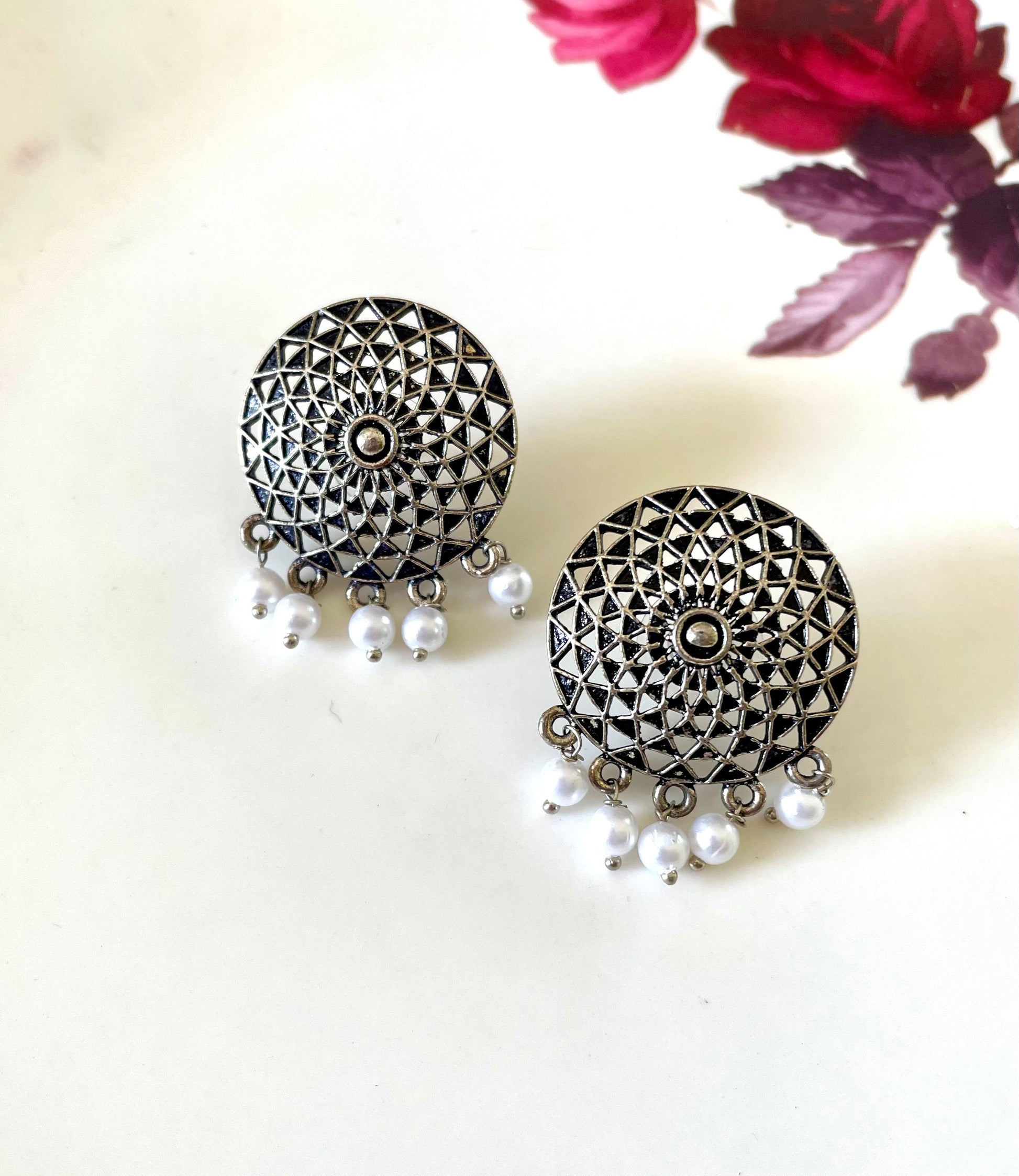 Shop mandala studs at Jewellery Lovers. Anti-tarnish, trendy & perfect for daily or festive wear. Free shipping available. jewellerylovers