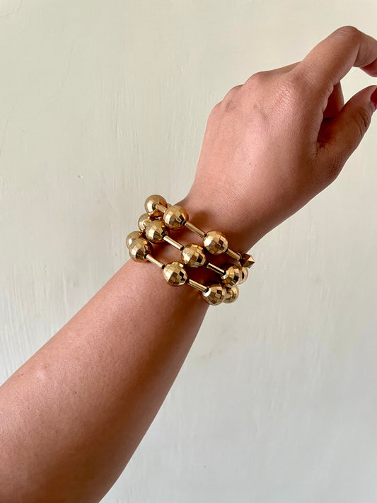 Disco spiral bangle