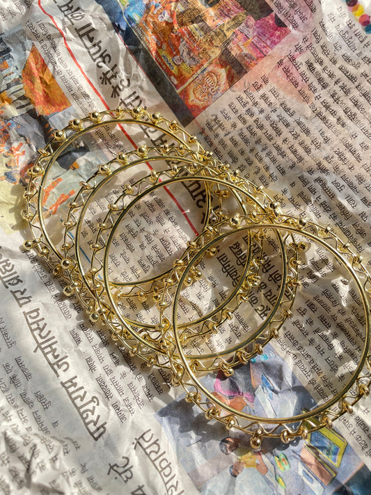 Kashmiri no noise mini ghungru bangles set of 4 bangles jewellerylovers