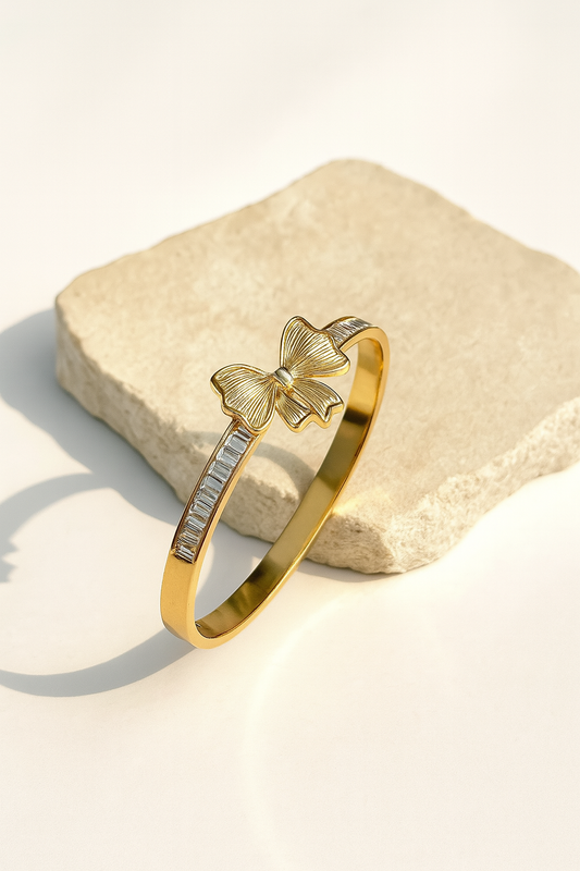 Bow studded bracelet | Anti-Tarnish by Jewellery Lovers jewellerylovers