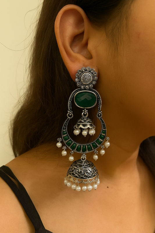 Big oxidised earrings jewellerylovers