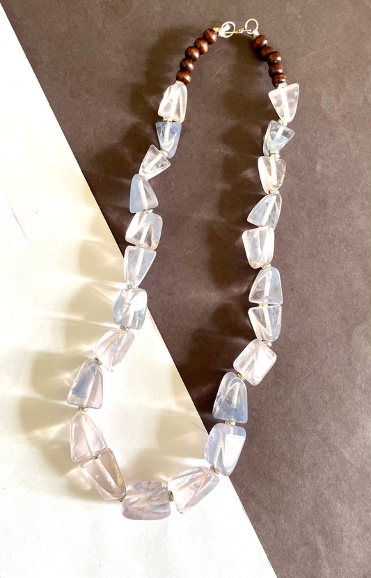 Shop white stone necklace at Jewellery Lovers. Anti-tarnish, trendy & perfect for daily or festive wear. Free shipping available. jewellerylovers