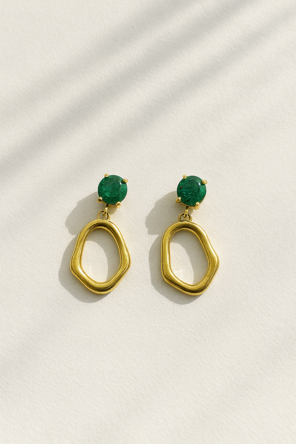 Green studs jewellerylovers